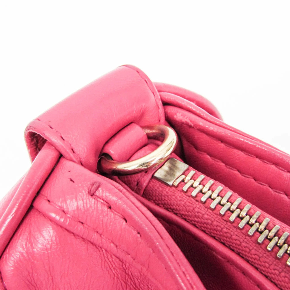 CHRISTIAN DIOR Pink Leather Shoulder Bag - Picture 10 of 16